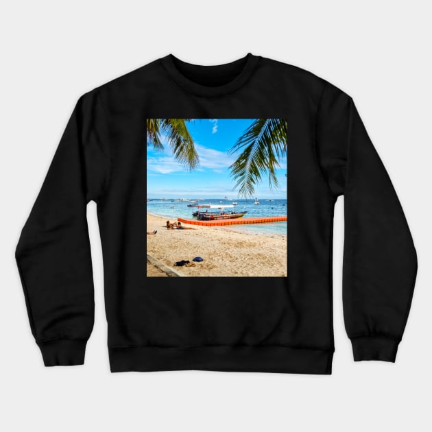 Alona Beach, Panglao Island, Bohol, Philippines Crewneck Sweatshirt by Upbeat Traveler